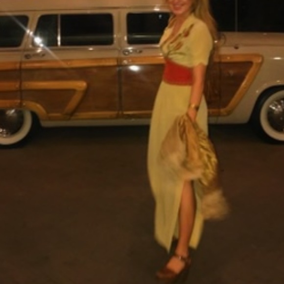 Birdlands silk maxi dress - Picture 3 of 3